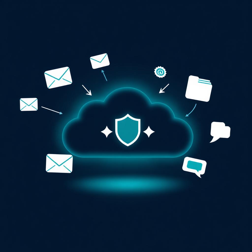 Microsoft 365 cloud backup protected by a shield